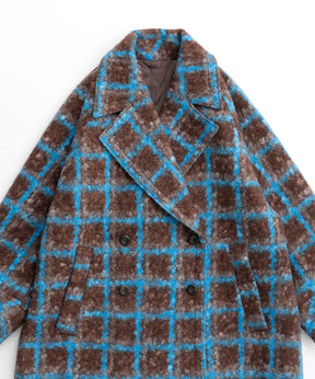 Checkered Over Silhouette Middle Coat