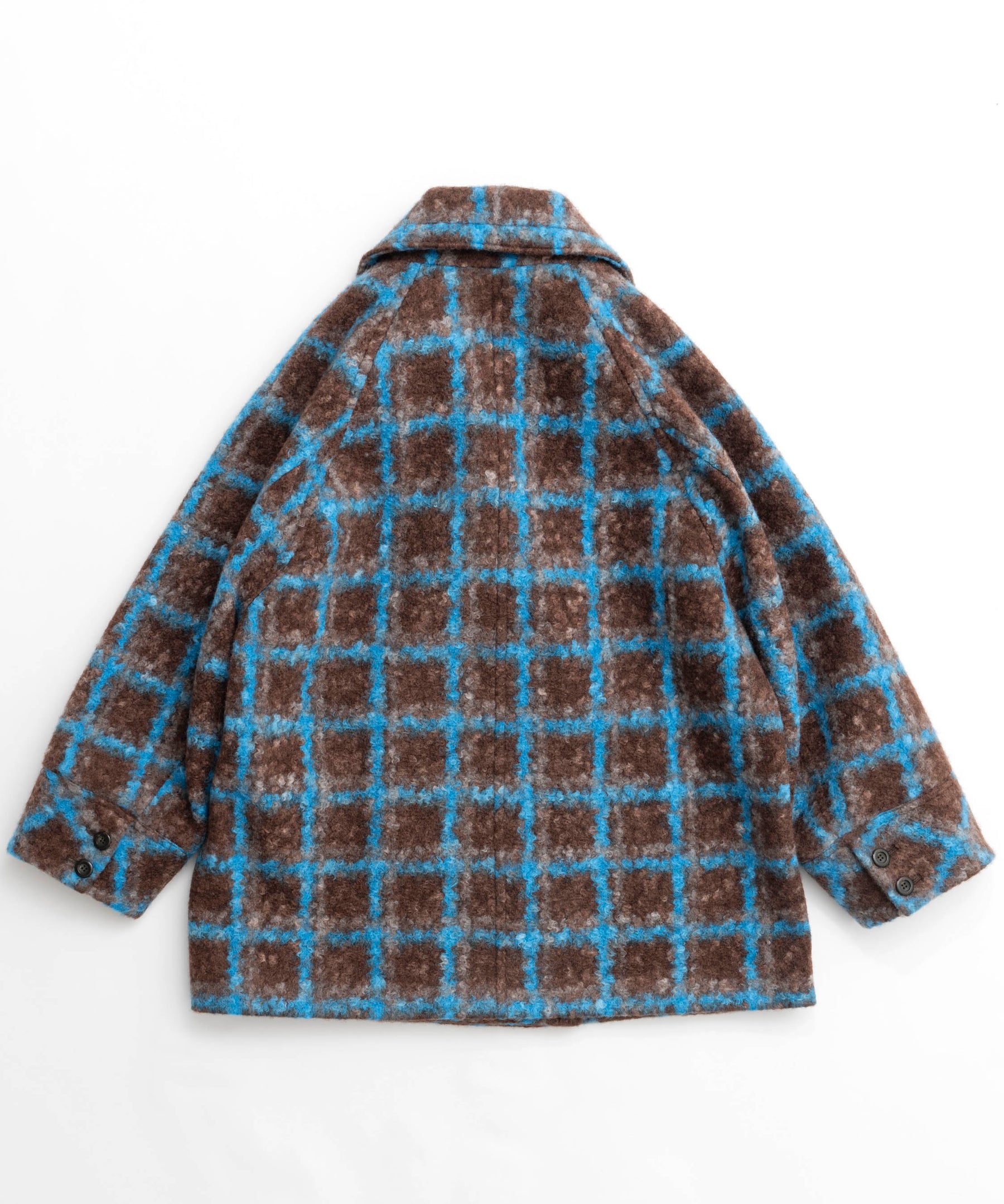 Checkered Over Silhouette Middle Coat