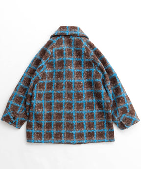 Checkered Over Silhouette Middle Coat