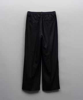 Calendering Triacetate One-Tuck Wide Pants