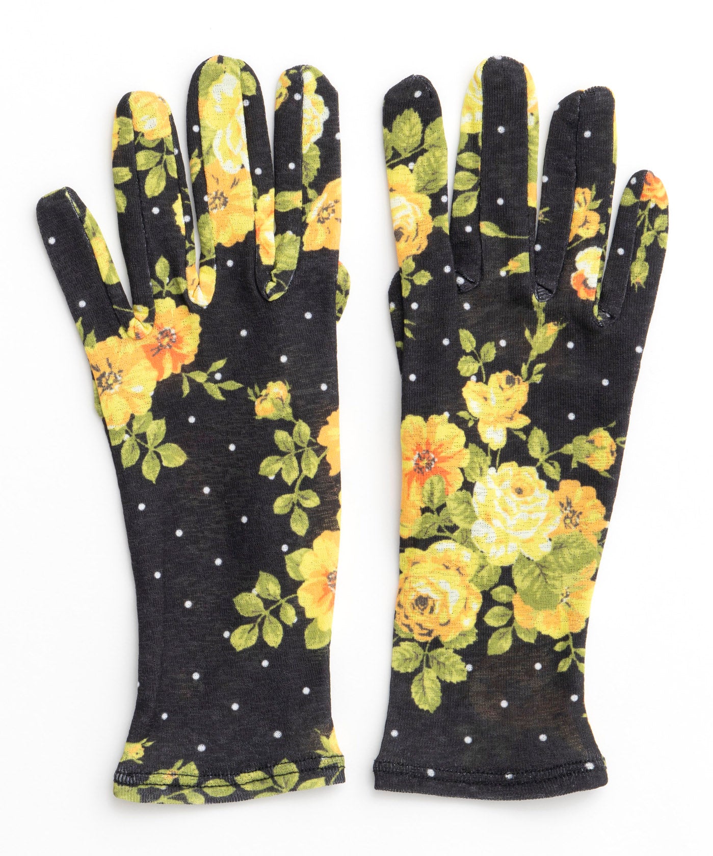 Flower Dot Print Glove