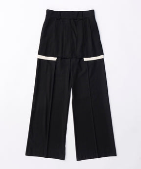 Box Pleated Skirt Pants