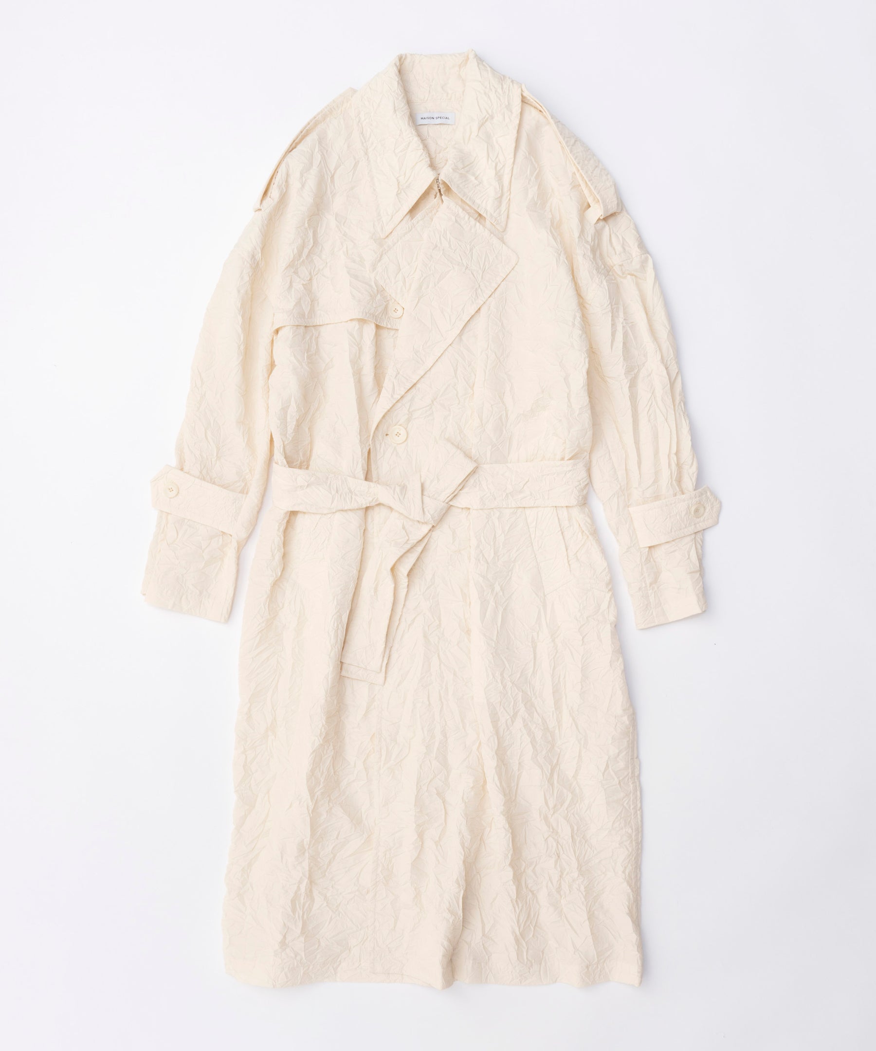 Washer Pleats Trench Coat