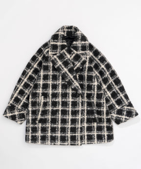 Checkered Over Silhouette Middle Coat