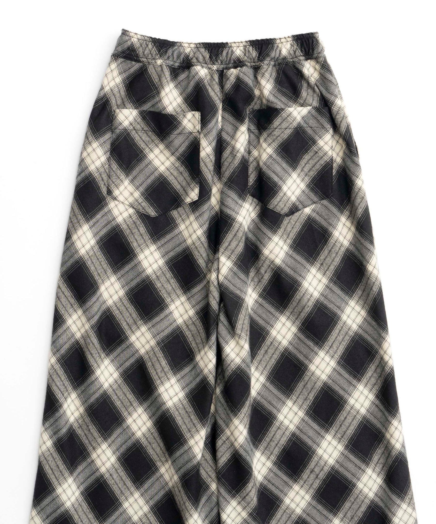 Random Checkered Easy Wide Pants