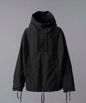 Washed Nylon Prime-Over Anorak Hoodie