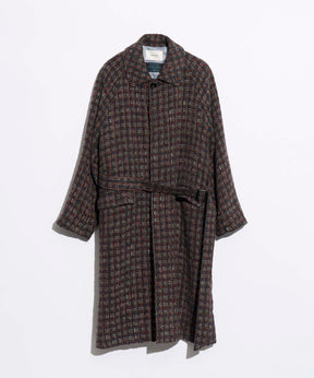 【Italian Dead Stock Fabric】Dress-Over Balmacaan Coat