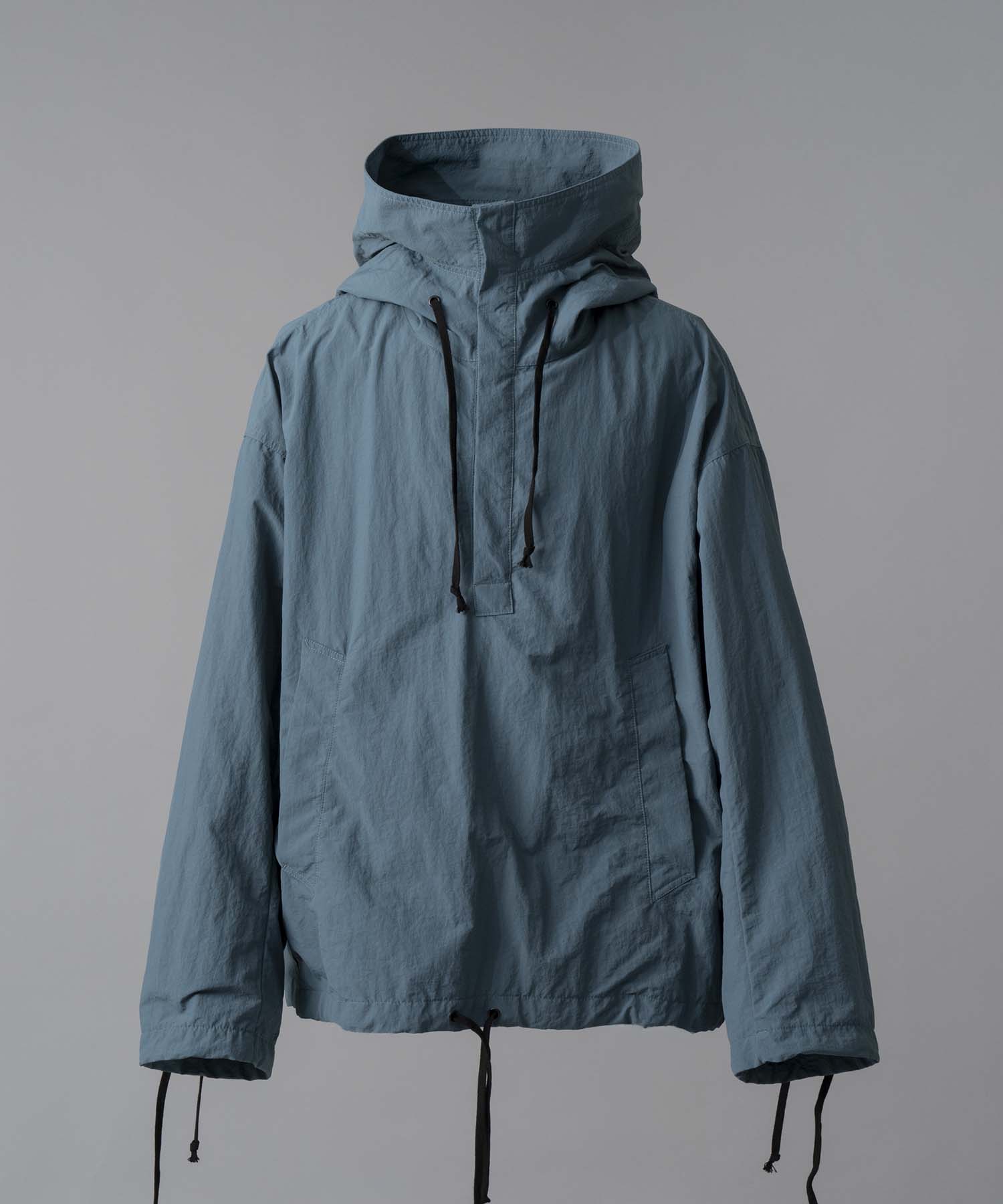 Washed Nylon Prime-Over Anorak Hoodie