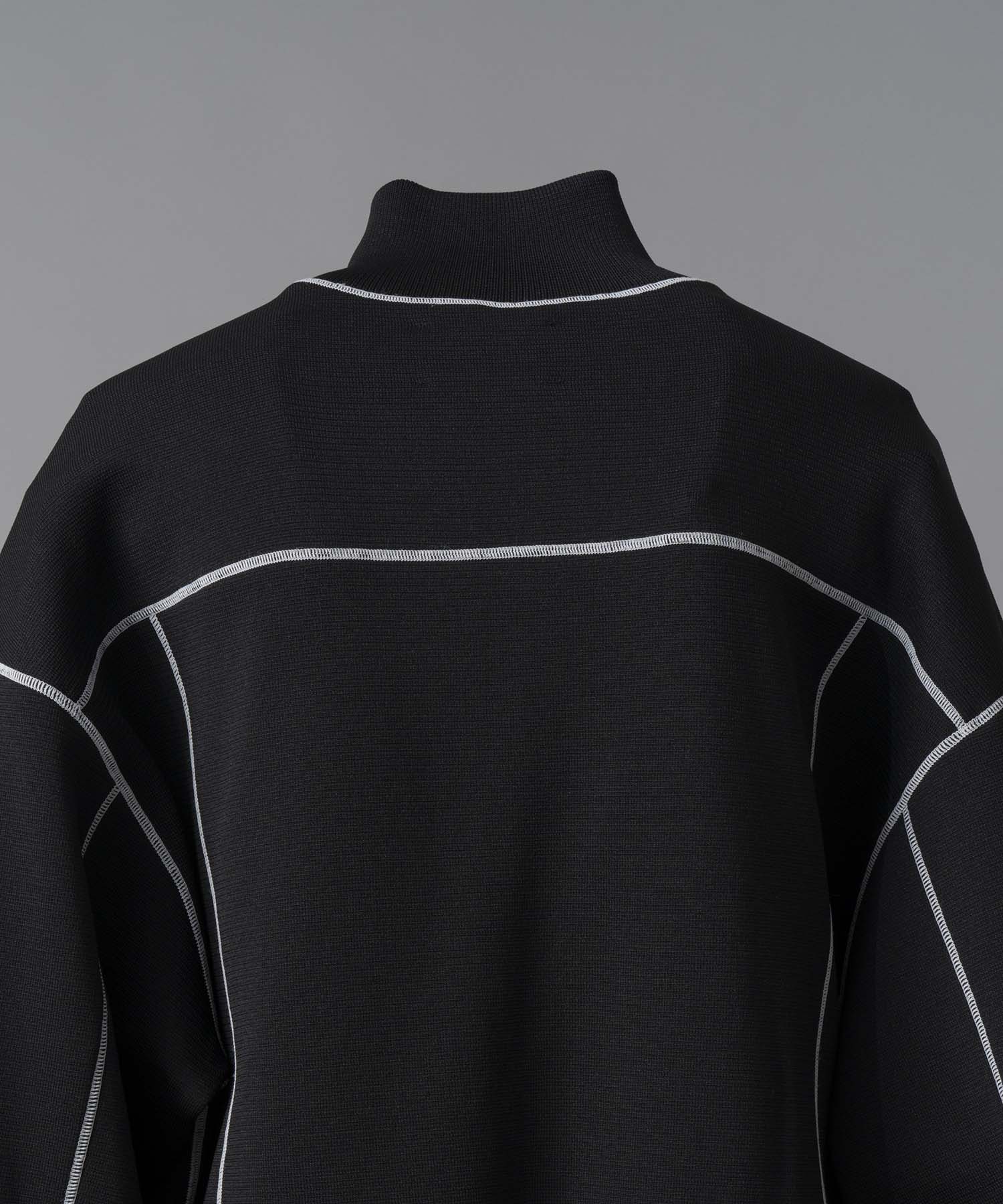 Milano Rib Flat Seam Stitch Prime-Over Half-Zip Pullover