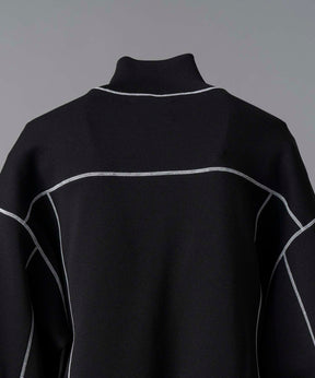 Milano Rib Flat Seam Stitch Prime-Over Half-Zip Pullover