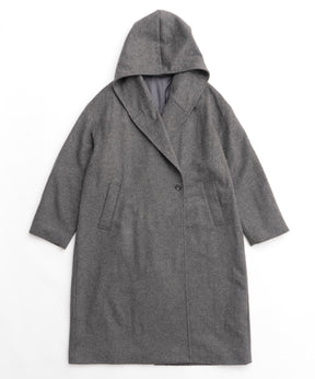 Cashmere Beaver Processing Hood Coat