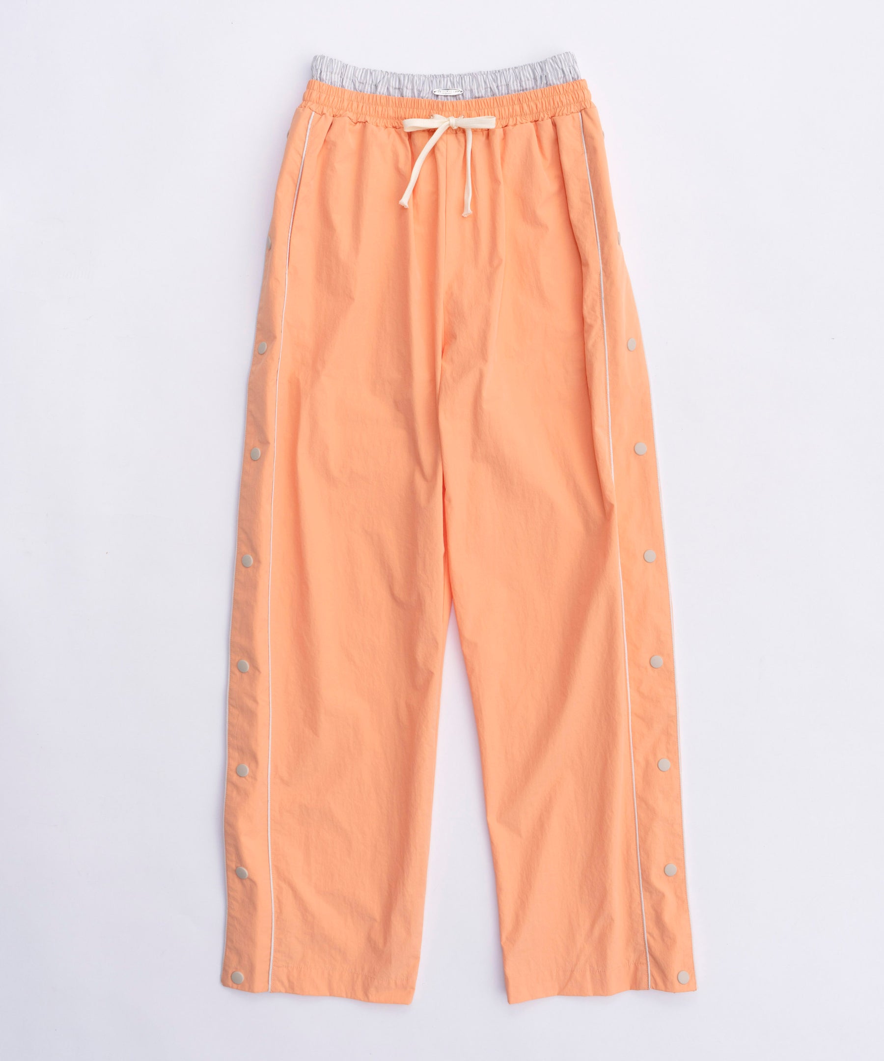 Double Waist Side Button Pants