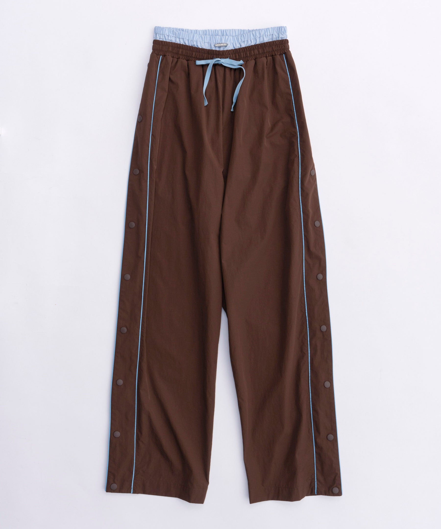 Double Waist Side Button Pants