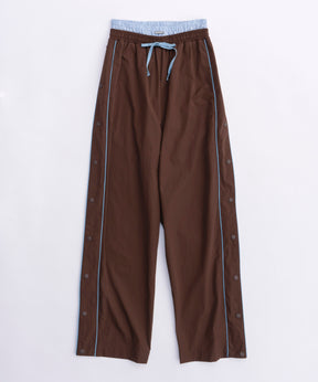 Double Waist Side Button Pants