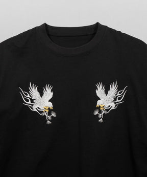 Eagle Embroidery Prime-Over Crew Neck T-shirt