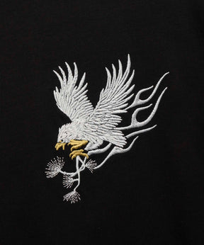 Eagle Embroidery Prime-Over Crew Neck T-shirt