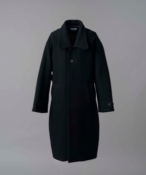 Super140s Prime-Over Forward Drop Melton Coat