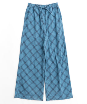 Random Checkered Easy Wide Pants