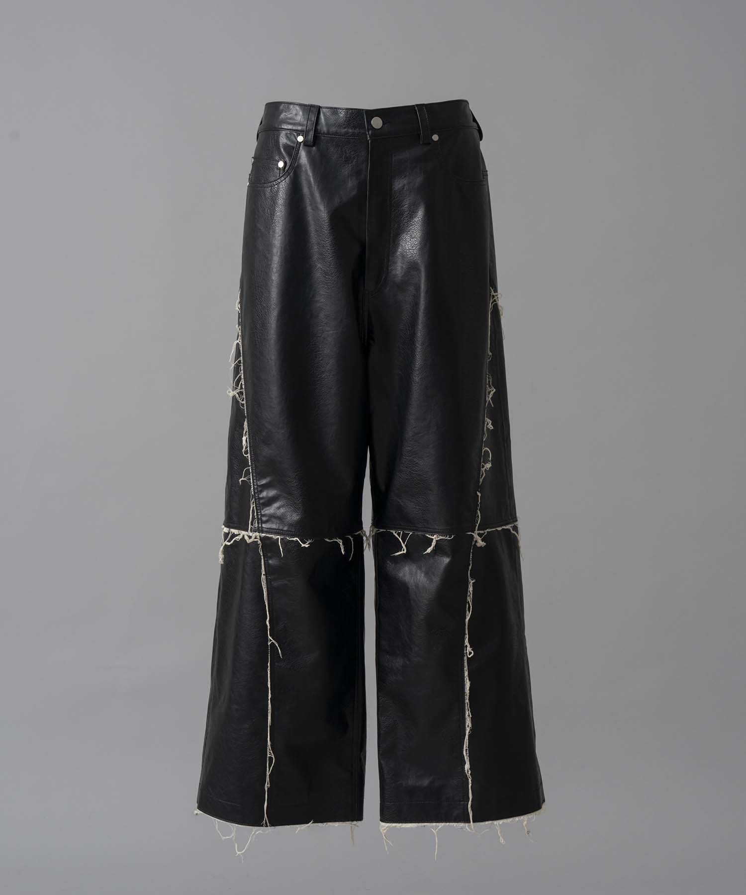 【PRE-ORDER】Artificial Leather Wide Pants