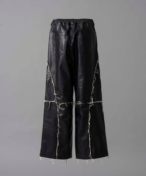 【PRE-ORDER】Artificial Leather Wide Pants