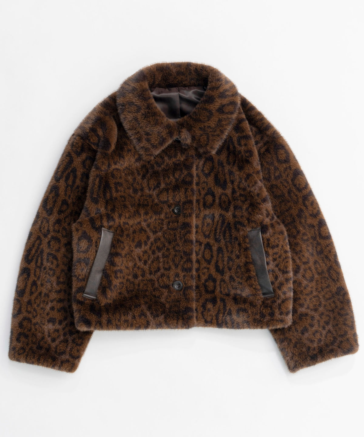 Faux Fur Leopard Coat