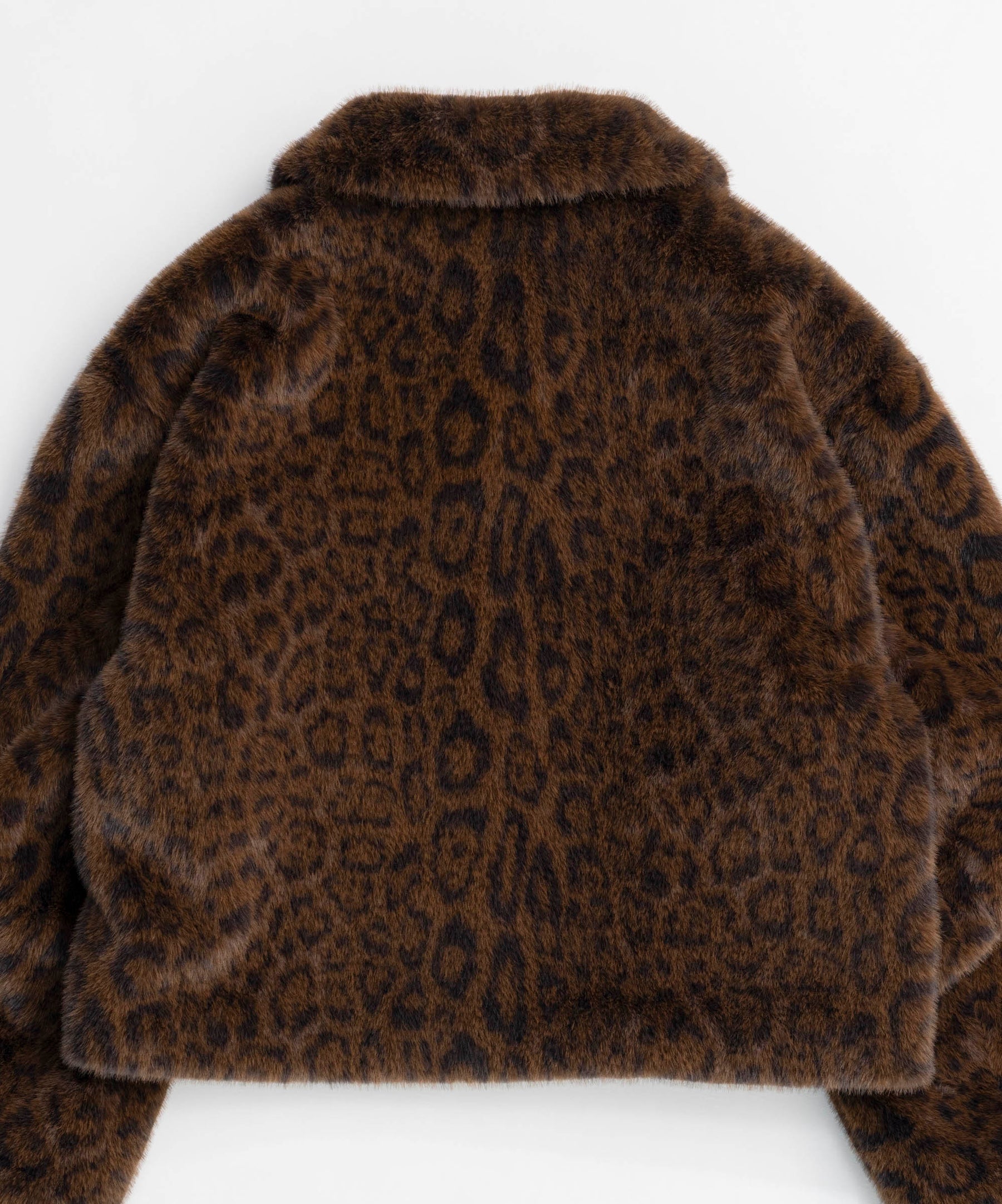 Faux Fur Leopard Coat