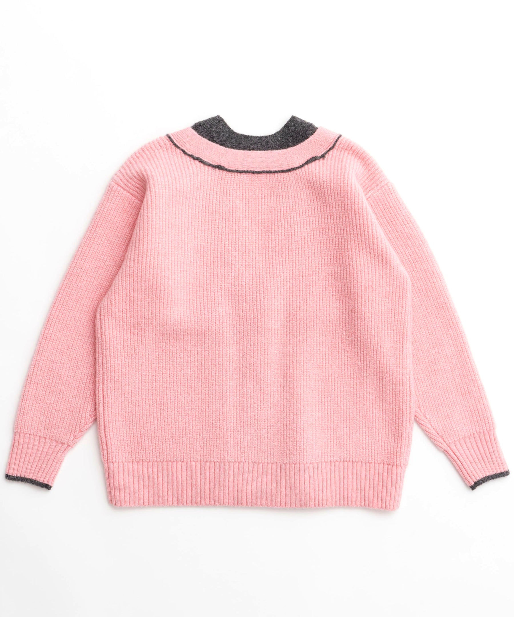 【PRE-ORDER】Double Color Layered Knit Cardigan