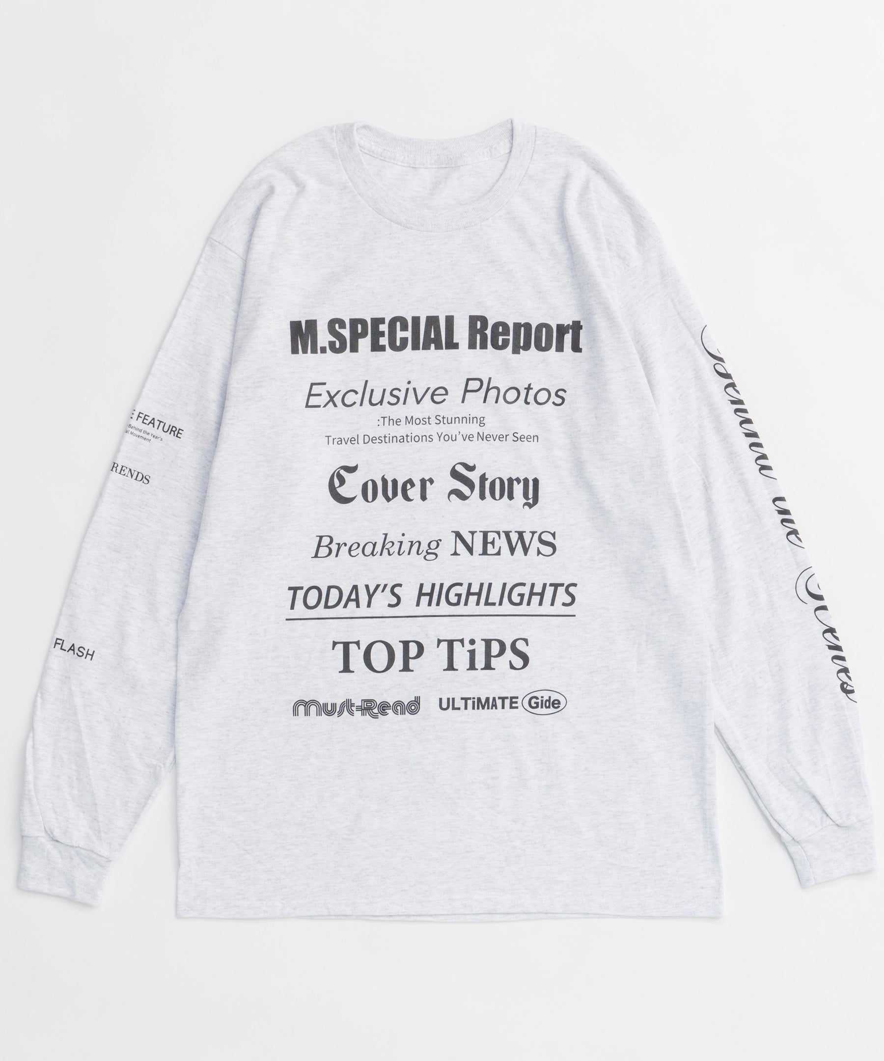 MAGAZINE HEADING Long Sleeve T-shirt