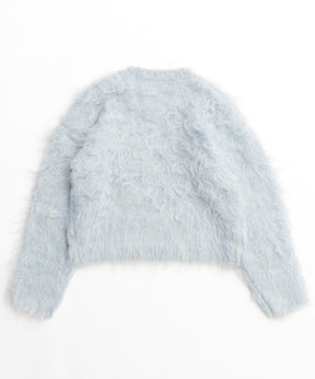 Fluffy Shaggy Knit Pullover