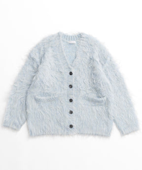 Fluffy Shaggy Knit Cardigan