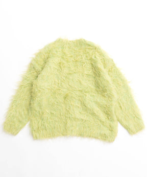 Fluffy Shaggy Knit Cardigan