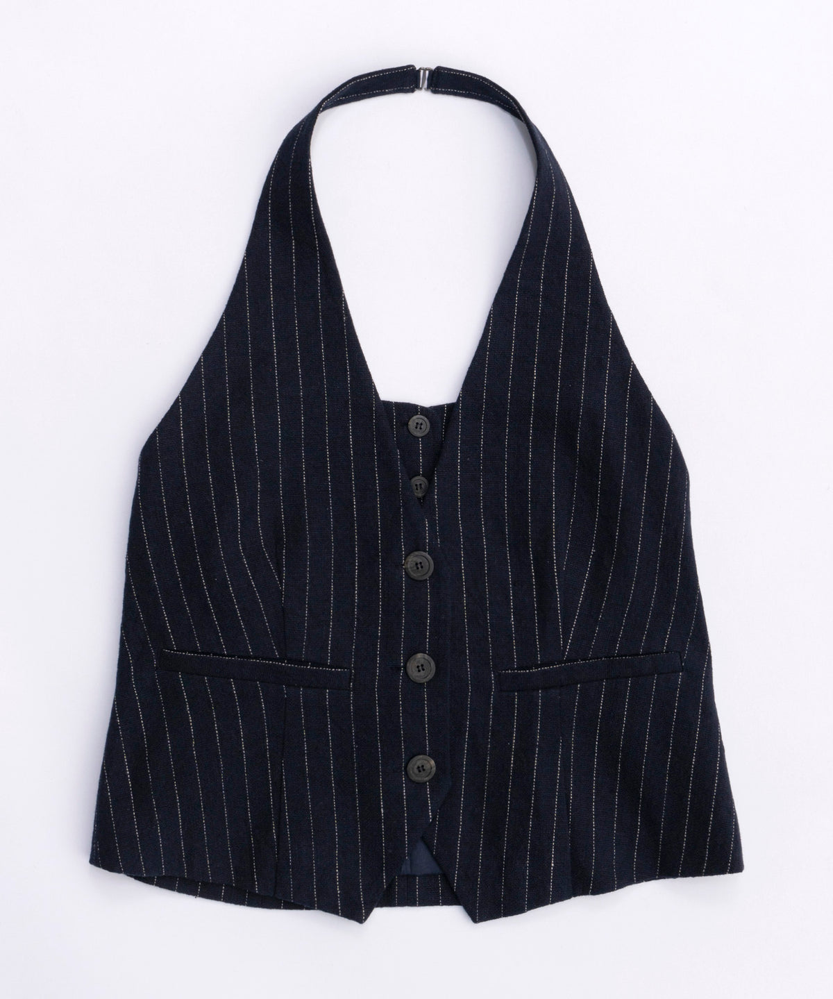 【SALE】Halter Neck Linen Vest