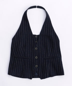 【SALE】Halter Neck Linen Vest