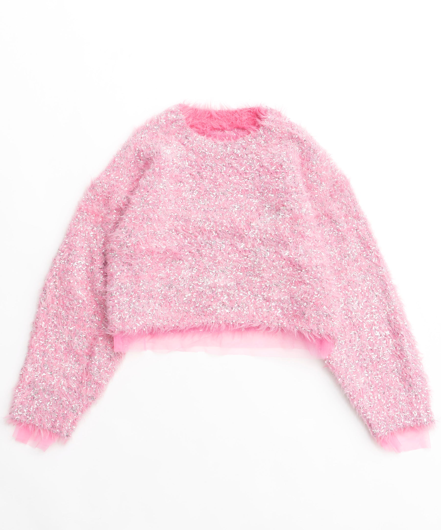 Sparkling Shaggy Knit Pullover