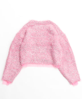 Sparkling Shaggy Knit Pullover