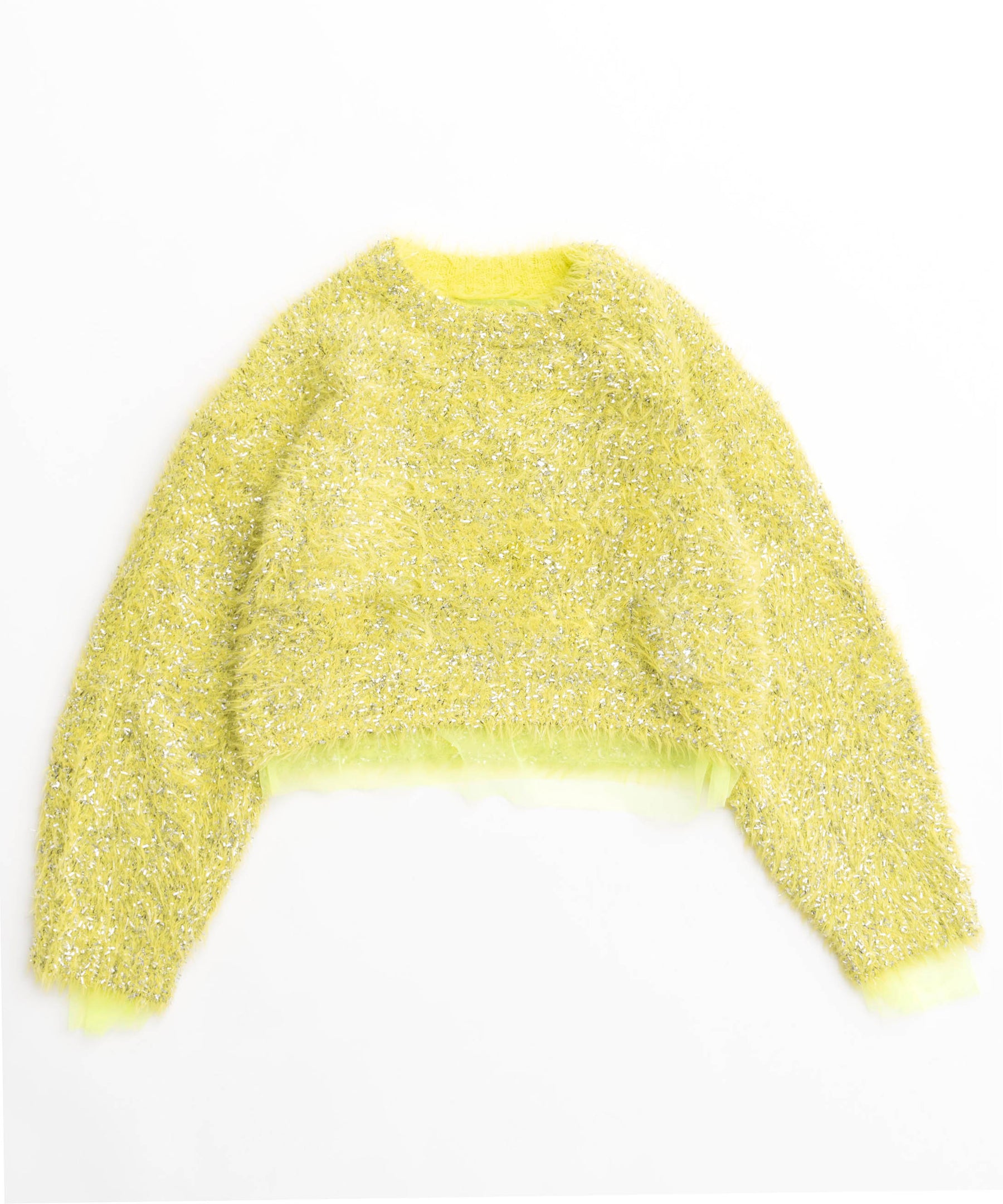 Sparkling Shaggy Knit Pullover