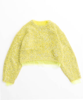 Sparkling Shaggy Knit Pullover