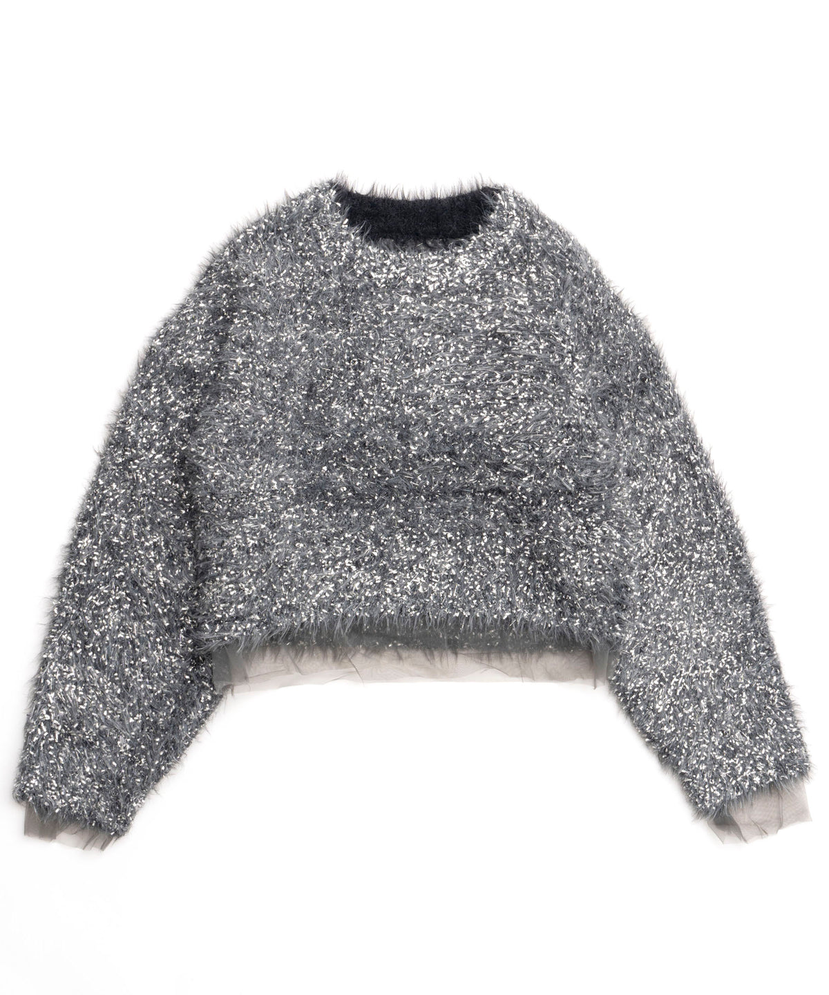 Sparkling Shaggy Knit Pullover