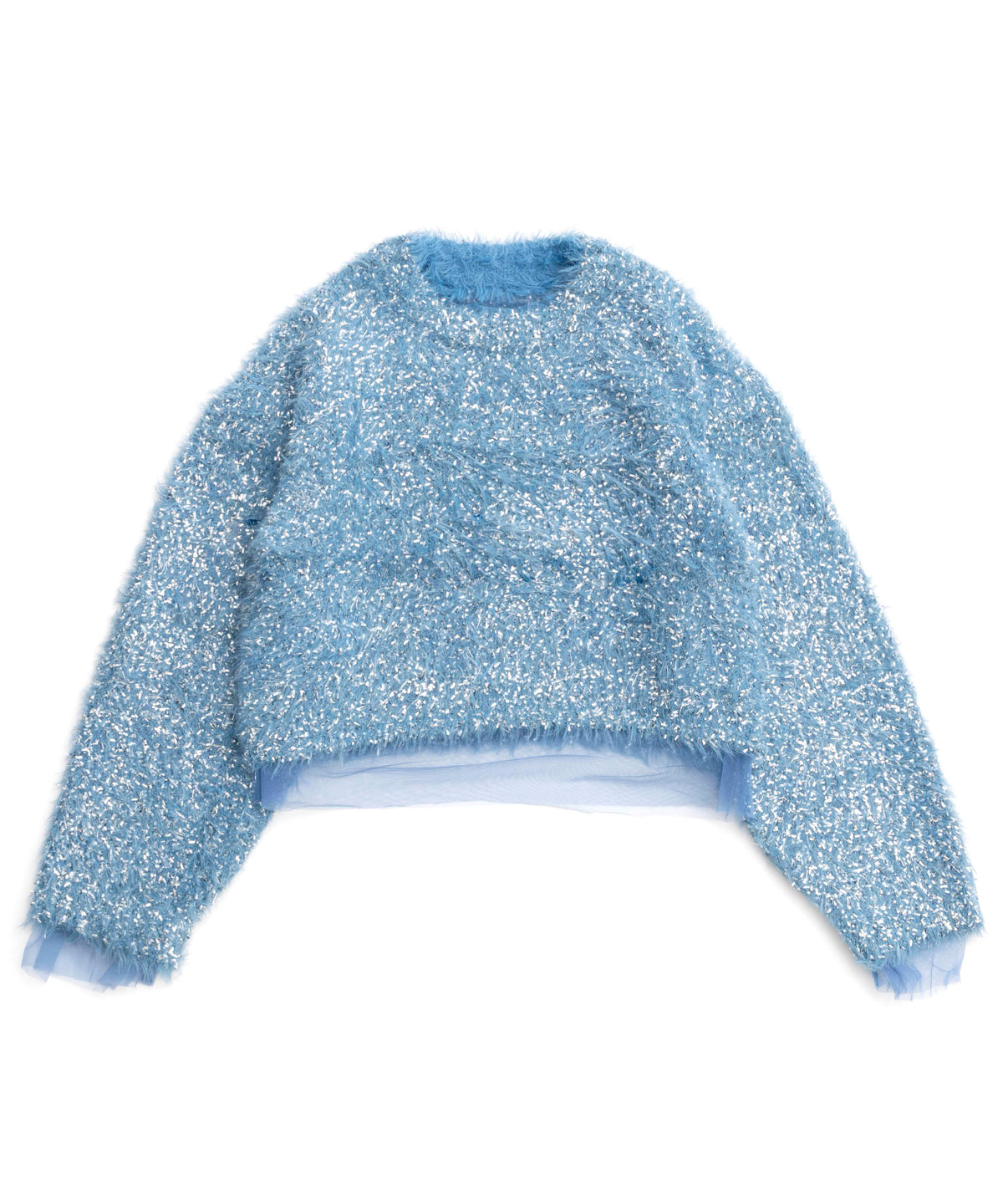 Sparkling Shaggy Knit Pullover