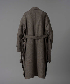 【Italian Dead Stock Fabric】Prime-Over Stand Collar Coat