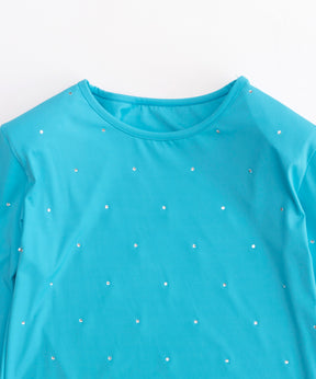 【SALE】Rhinestone Skin Top