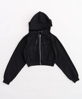 【SALE】Front Zip Short Hoodie