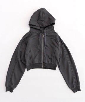 【SALE】Front Zip Short Hoodie