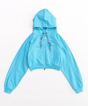 【SALE】Front Zip Short Hoodie