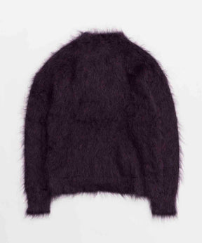 IGEA Super Brushed Kid-Mohair Prime-Over Crew Neck Knit Pullover