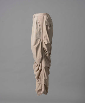 Prime-Wide Random Tucks Parachute Pants