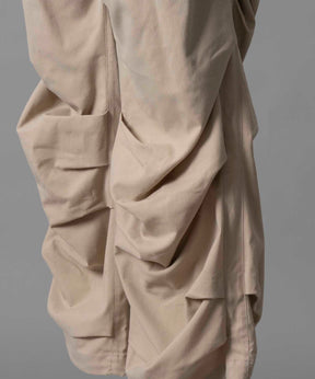 Prime-Wide Random Tucks Parachute Pants