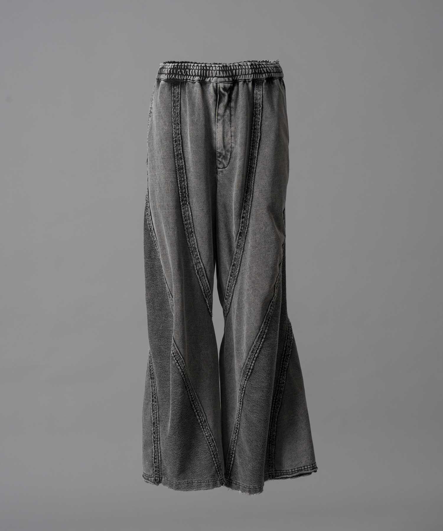 【PRE-ORDER】Chemical Over-Dyed Inside-Out Sweat Wide Pants