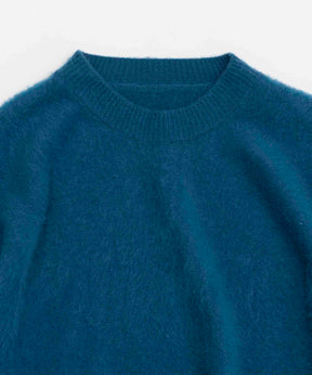 Royal Cashmere Special Blushed Prime-Over Crew Neck Knit Pullover