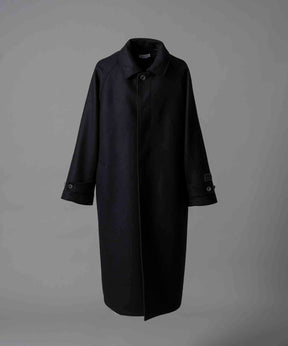 Super140s Prime-Over Melton Balmachan Coat